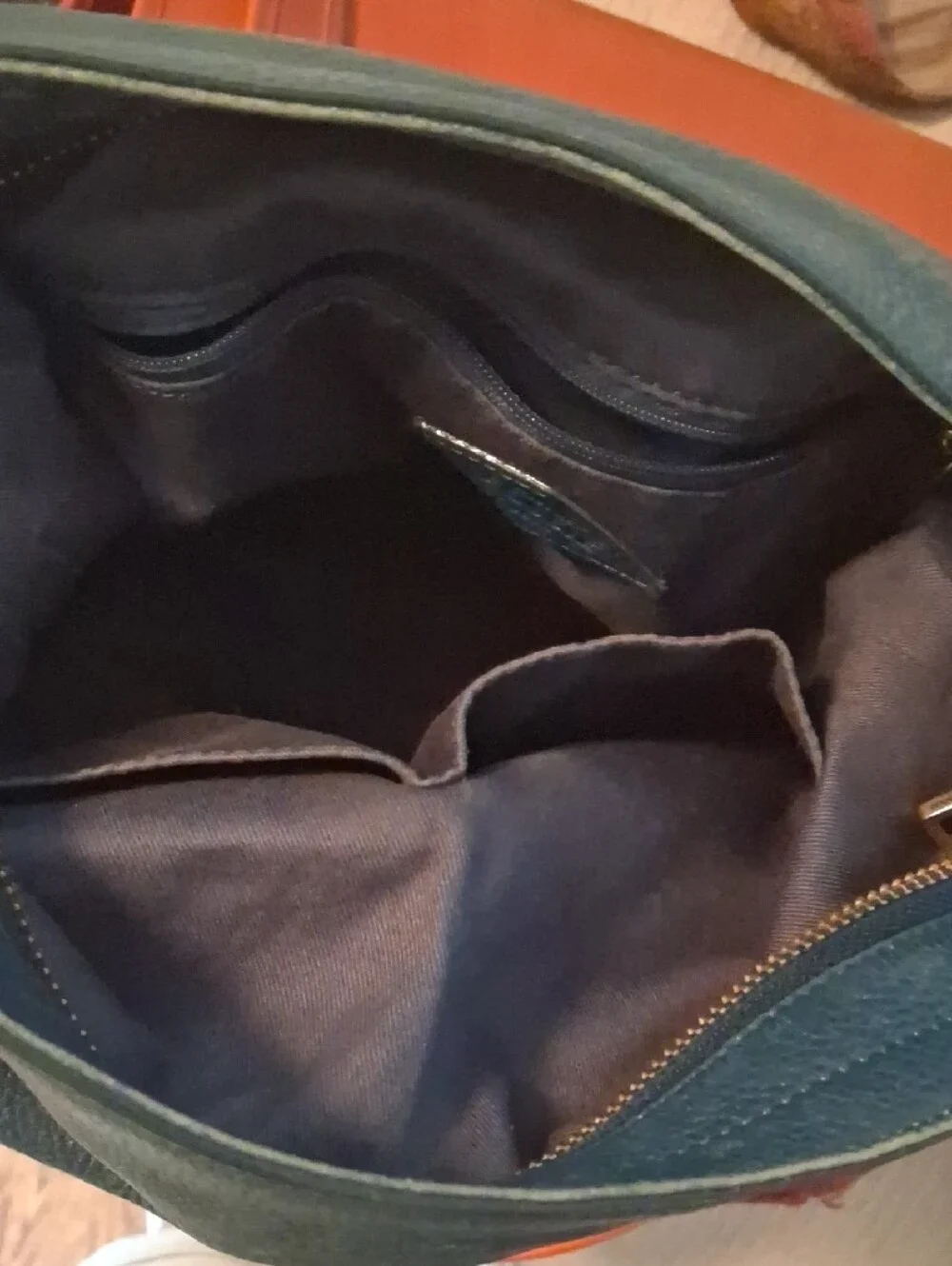 Blue Leather Fossil Hobo Shoulder Bag